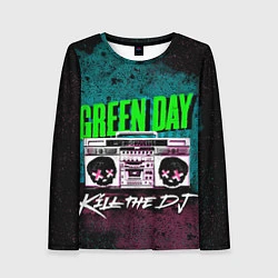 Лонгслив женский Green Day: Kill the DJ, цвет: 3D-принт