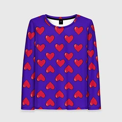 Женский лонгслив Hearts Pattern