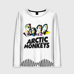 Лонгслив женский Arctic Monkeys: Music Wave, цвет: 3D-принт