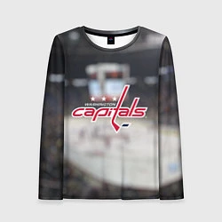 Лонгслив женский Washington Capitals, цвет: 3D-принт