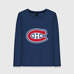 Лонгслив хлопковый женский Montreal Canadiens, цвет: тёмно-синий