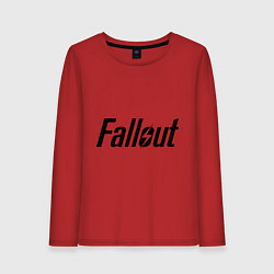Лонгслив хлопковый женский Fallout, цвет: красный