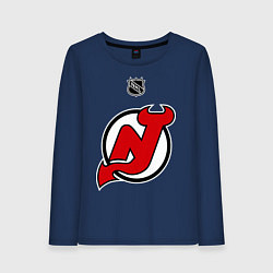 Лонгслив хлопковый женский New Jersey Devils: Kovalchuk 17, цвет: тёмно-синий