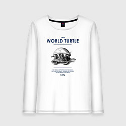 Женский лонгслив World turtle