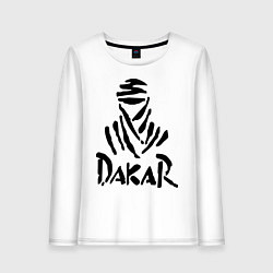 Лонгслив хлопковый женский Rally Dakar, цвет: белый