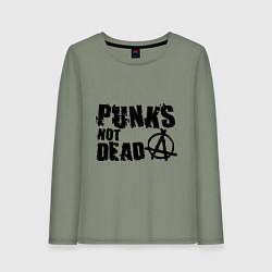 Женский лонгслив Punks not dead