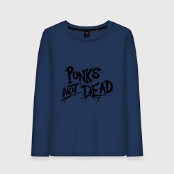 Женский лонгслив Punks not dead