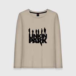Лонгслив хлопковый женский Linkin Park, цвет: миндальный