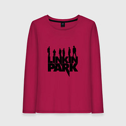 Лонгслив хлопковый женский Linkin Park, цвет: маджента