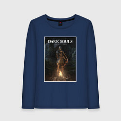 Лонгслив хлопковый женский Dark Souls: Remastered, цвет: тёмно-синий