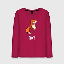 Лонгслив хлопковый женский Little Foxy, цвет: маджента
