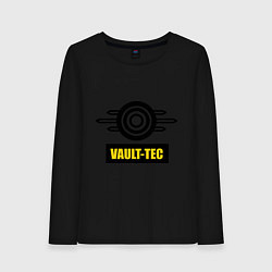 Лонгслив хлопковый женский Vault-tec, цвет: черный