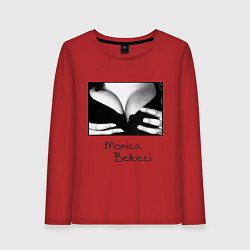 Лонгслив хлопковый женский Monica Bellucci: Breast, цвет: красный