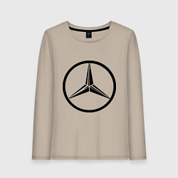 Женский лонгслив Mercedes-Benz logo