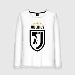 Лонгслив хлопковый женский Juventus 7J, цвет: белый