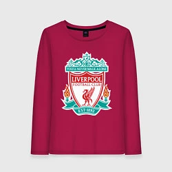 Лонгслив хлопковый женский Liverpool FC, цвет: маджента