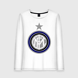 Лонгслив хлопковый женский Inter FC, цвет: белый