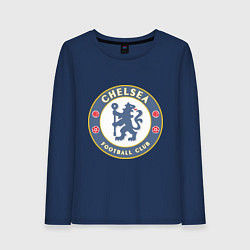 Лонгслив хлопковый женский Chelsea FC, цвет: тёмно-синий