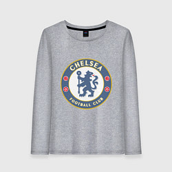 Лонгслив хлопковый женский Chelsea FC, цвет: меланж