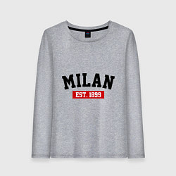 Женский лонгслив FC Milan Est. 1899