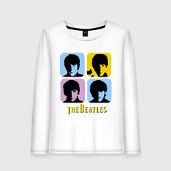 Женский лонгслив The Beatles: pop-art