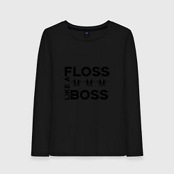 Женский лонгслив Floss like a boss