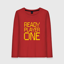 Лонгслив хлопковый женский Ready Player One, цвет: красный