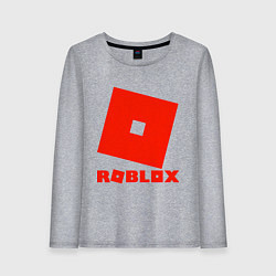Лонгслив хлопковый женский Roblox Logo, цвет: меланж