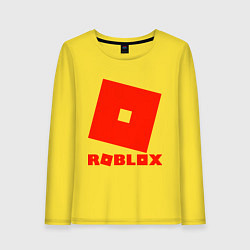 Лонгслив хлопковый женский Roblox Logo, цвет: желтый