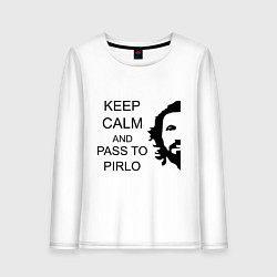 Женский лонгслив Keep Calm & Pass To Pirlo