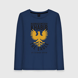 Лонгслив хлопковый женский Khabib: The Eagle, цвет: тёмно-синий