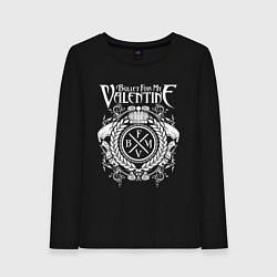 Лонгслив хлопковый женский Bullet For My Valentine, цвет: черный