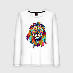 Лонгслив хлопковый женский Lion Art, цвет: белый