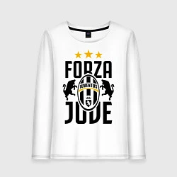 Лонгслив хлопковый женский Forza Juve, цвет: белый