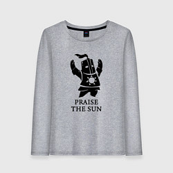 Лонгслив хлопковый женский Praise the Sun, цвет: меланж