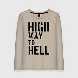 Женский лонгслив High way to hell