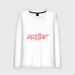 Лонгслив хлопковый женский Skillet, цвет: белый