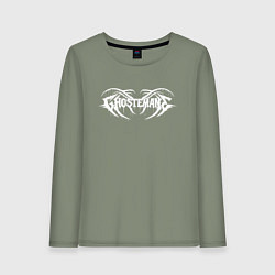 Лонгслив хлопковый женский GHOSTEMANE, цвет: авокадо