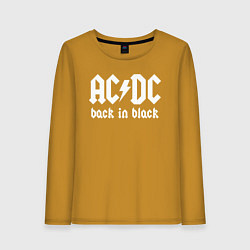 Женский лонгслив ACDC BACK IN BLACK