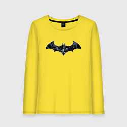 Лонгслив хлопковый женский Batman, цвет: желтый