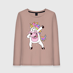 Женский лонгслив Dabbing Unicorn