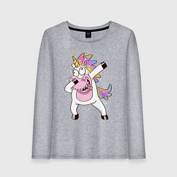 Женский лонгслив Dabbing Unicorn