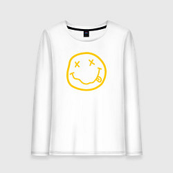 Лонгслив хлопковый женский NIRVANA, цвет: белый