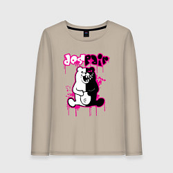 Лонгслив хлопковый женский MONOKUMA, цвет: миндальный