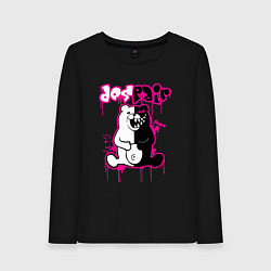 Лонгслив хлопковый женский MONOKUMA, цвет: черный