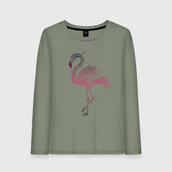 Лонгслив хлопковый женский Flamingo, цвет: авокадо