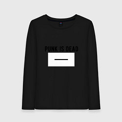 Лонгслив хлопковый женский Punk is dead, цвет: черный