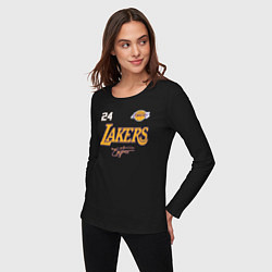 Лонгслив хлопковый женский KOBE BRYANT АВТОГРАФ, цвет: черный — фото 2