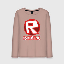 Лонгслив хлопковый женский ROBLOX, цвет: пыльно-розовый