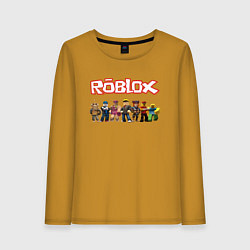 Лонгслив хлопковый женский ROBLOX, цвет: горчичный